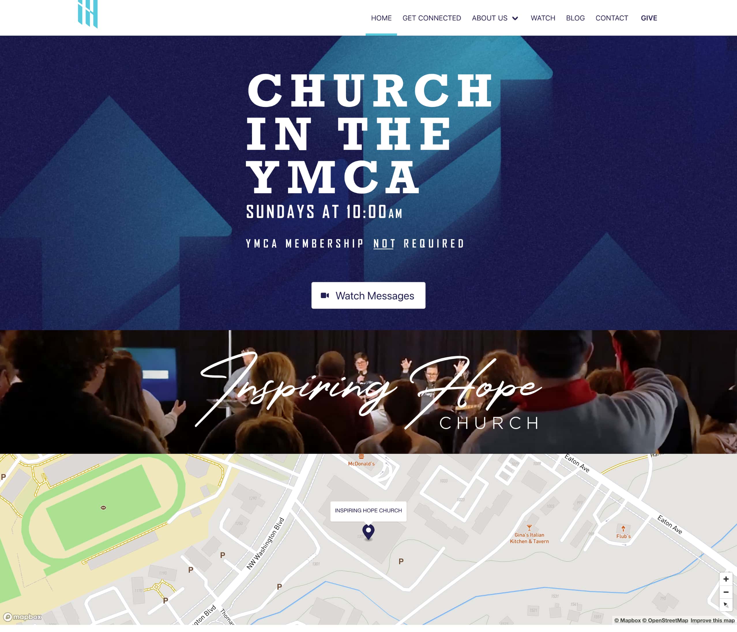 Inspiring Hope Church homepage