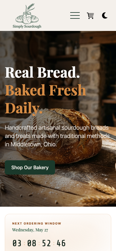 Simply Sourdough mobile home